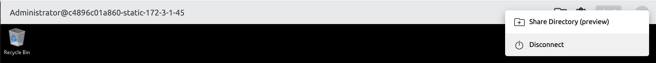Windows 데스크톱에서 연결 끊기